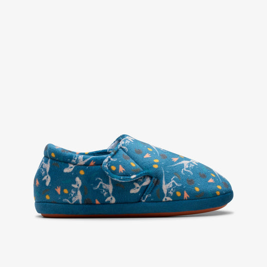 Fluffy Snug Kid Blue Print | Clarks outlet - Kids