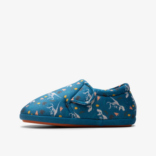 Fluffy Snug Kid Blue Print | Clarks outlet - Kids