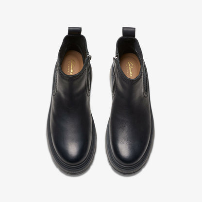 Hencroft Step Waterproof Black Leather | Clarks on Sale - Women