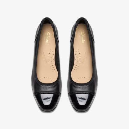 Krystine May Black Leather | Clarks discount - Women