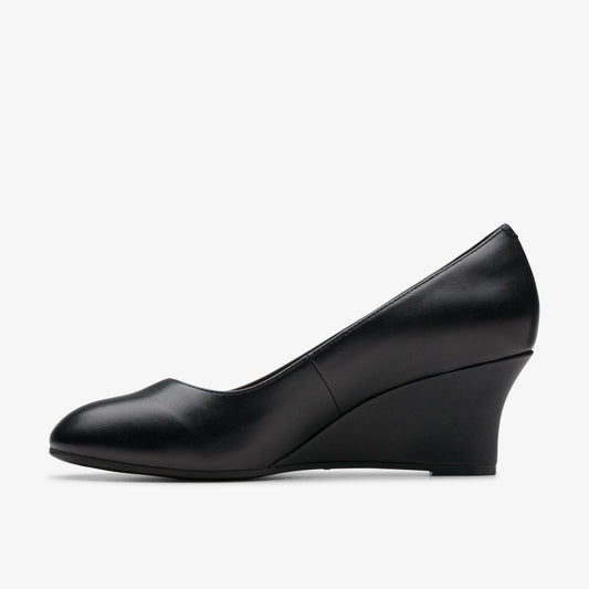Olivette Pearl Black Leather | Clarks on Sale - Women