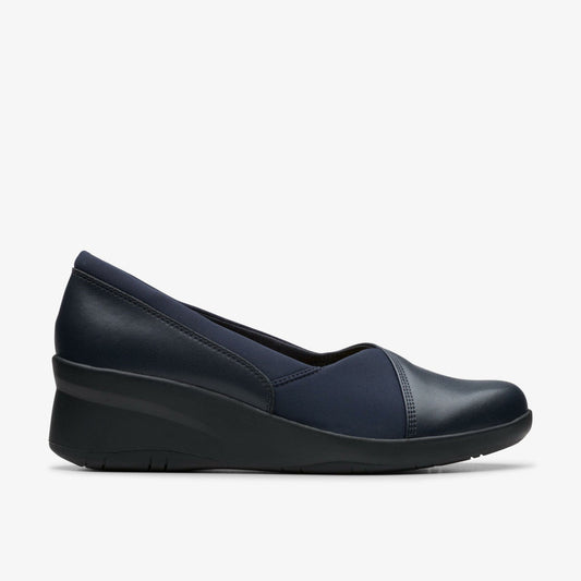 Suttyn Walk Navy Leather | Clarks discount - Women