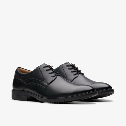 Eldredge Plain Black Leather | Clarks Sale - Men