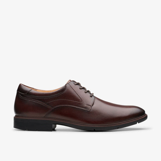 Eldredge Plain Dark Brown Leather | Clarks for sale - Men