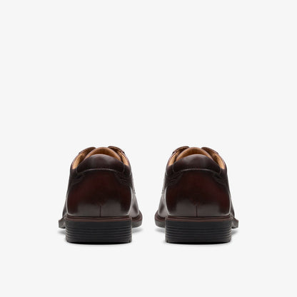 Eldredge Plain Dark Brown Leather | Clarks for sale - Men