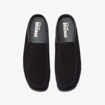 Wallabee Slip Black Suede | Clarks outlet - Men
