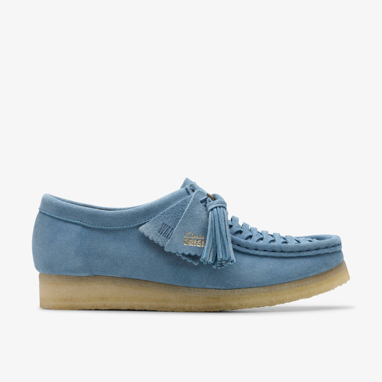Wallabee Weave Powder Blue Suede | Clarks online - Women