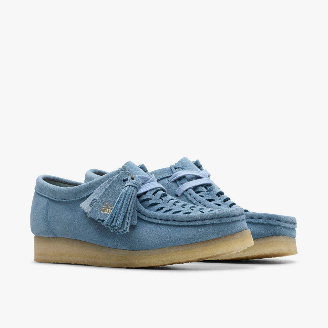 Wallabee Weave Powder Blue Suede | Clarks online - Women