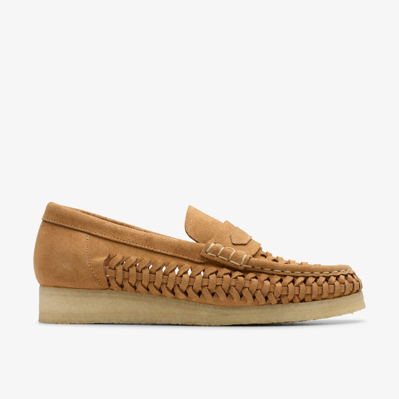 Wallabee Loafer Weave Tan Suede | Clarks outlet - Women