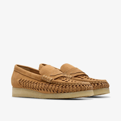 Wallabee Loafer Weave Tan Suede | Clarks outlet - Women