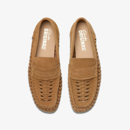 Wallabee Loafer Weave Tan Suede | Clarks outlet - Women