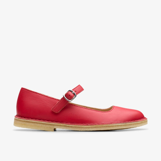 Desert Jane Red Leather | Clarks discount - Women