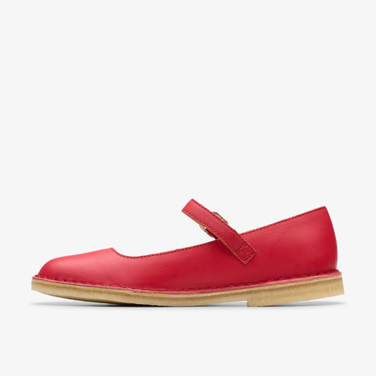 Desert Jane Red Leather | Clarks discount - Women