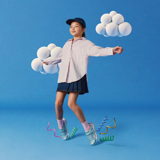 Tidal Shell Kid Light Blue Combination | Clarks for sale - Kids