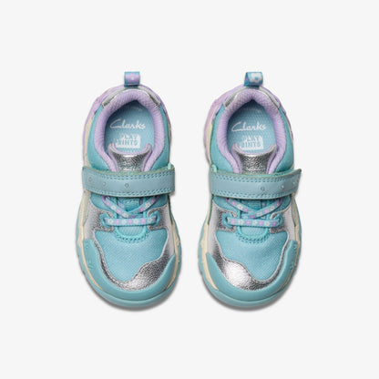 Tidal Shell Toddler Light Blue Combination | Clarks Sale - Kids