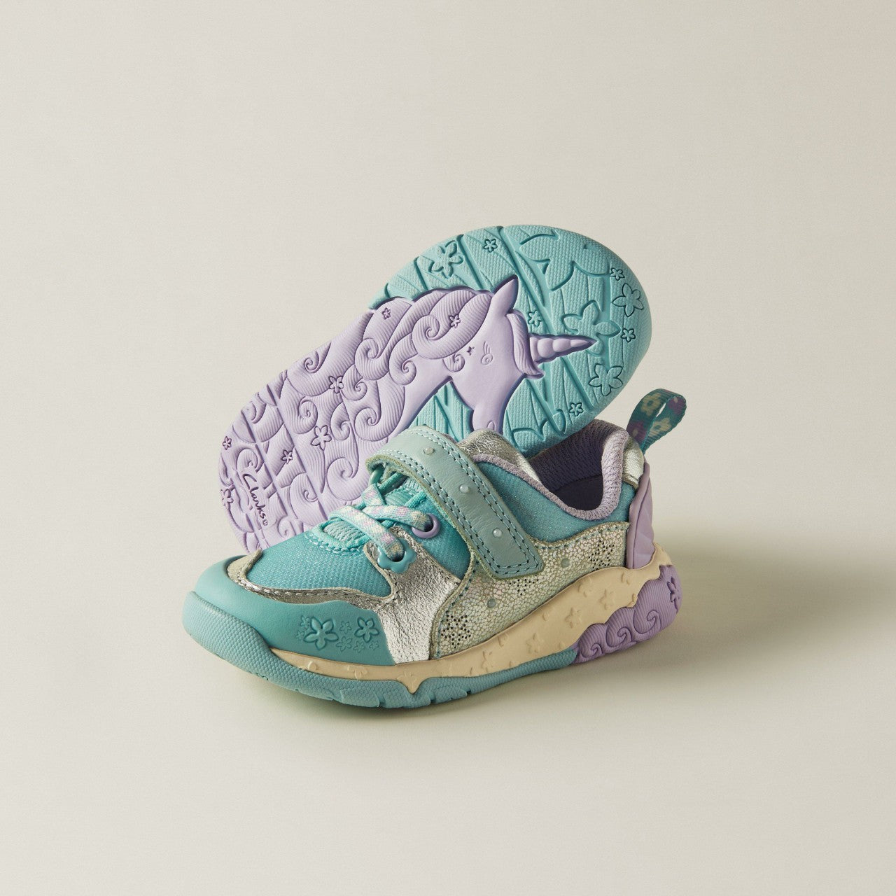 Tidal Shell Toddler Light Blue Combination | Clarks Sale - Kids