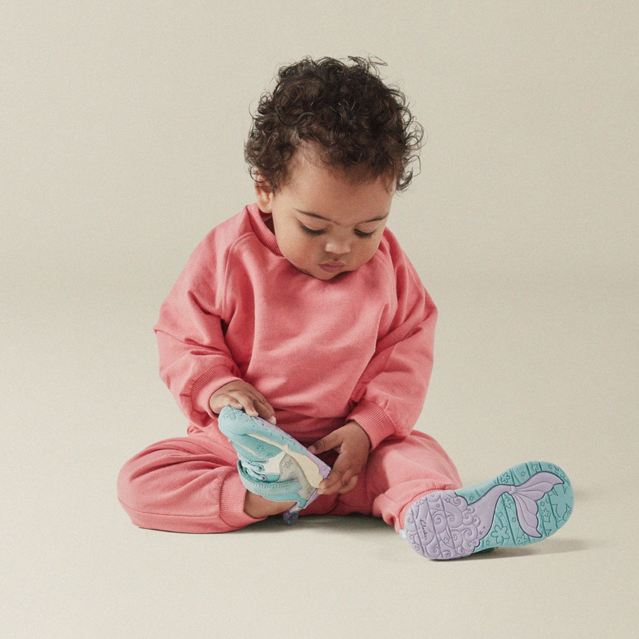 Tidal Shell Toddler Light Blue Combination | Clarks Sale - Kids