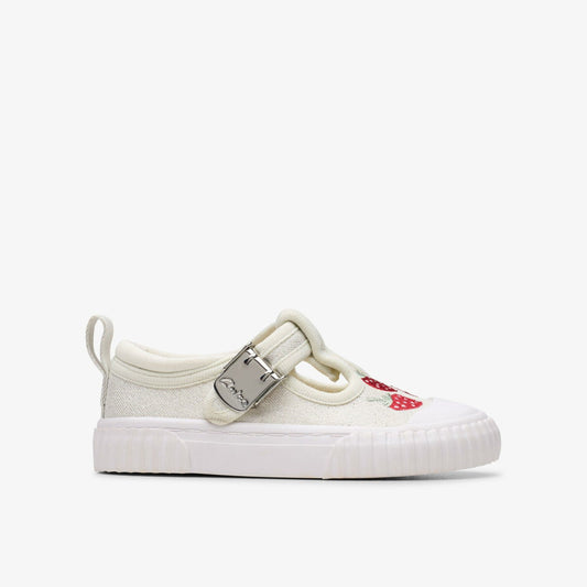 Foxing Berry Toddler Silver Fabric | Clarks discount - Kids / Babies