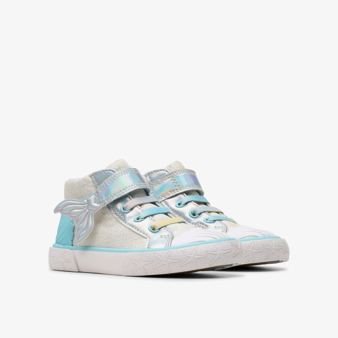 Foxing Wish Hi Toddler Silver Fabric | Clarks online - Kids
