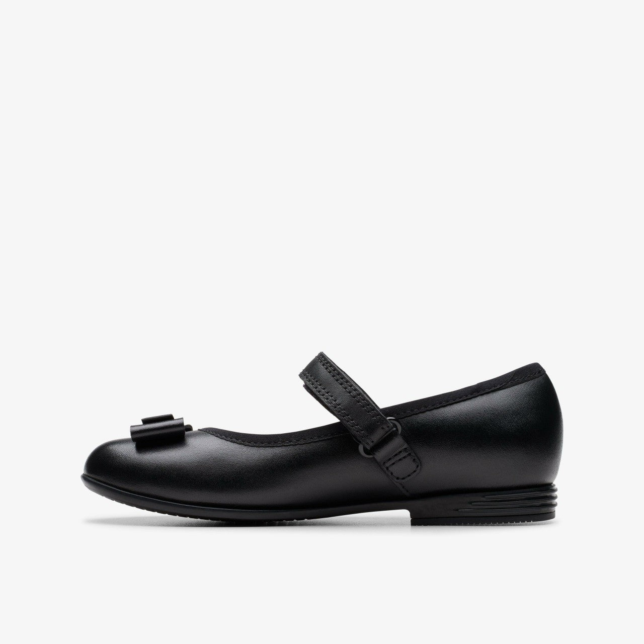 Finja Tap Kid Black Leather | Clarks on Sale - Kids