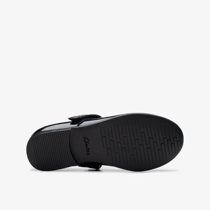 Finja Tap Kid Black Patent | Clarks for sale - Kids