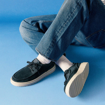 Polden Moc Navy Suede | Clarks for sale - Men