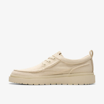Polden Moc Off White Canvas | Clarks on Sale - Men