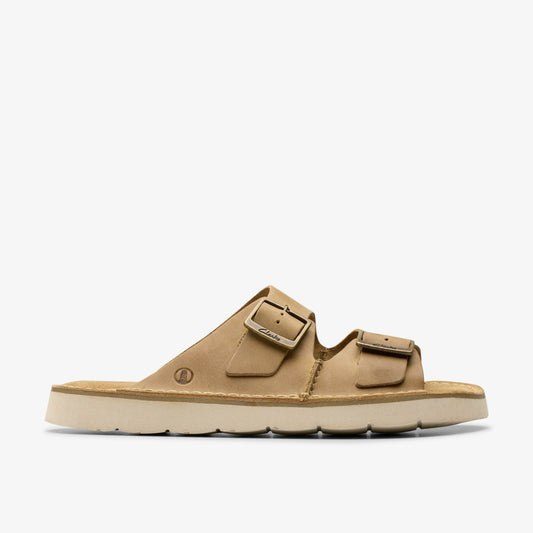 Solsbury Strap Dark Sand Leather | Clarks on Sale - Men