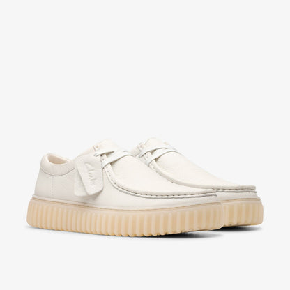 Torhill Lo White Leather | Clarks outlet - Men