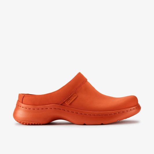 Martine Rose Clog 2 Womens Orange Textile | Clarks outlet - Women