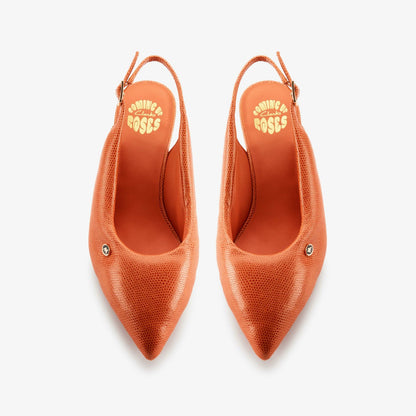 Martine Rose Sling 1 Womens Orange Interest Leather | Clarks online - Women
