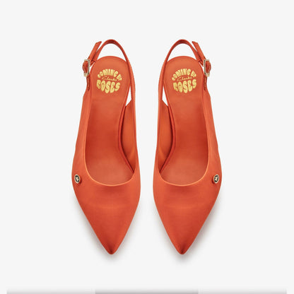 Martine Rose Sling 2 Womens Orange Textile | Clarks on Sale - Women