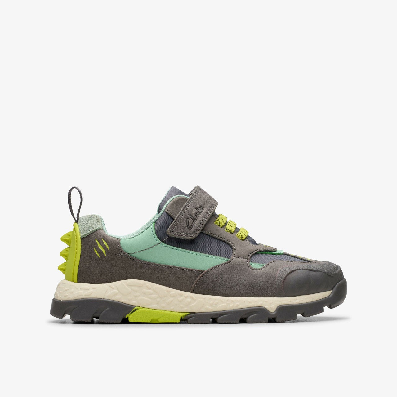 Steggy 2 Park Kid Grey / Green | Clarks on Sale - Kids