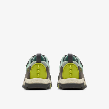Steggy 2 Park Kid Grey / Green | Clarks on Sale - Kids