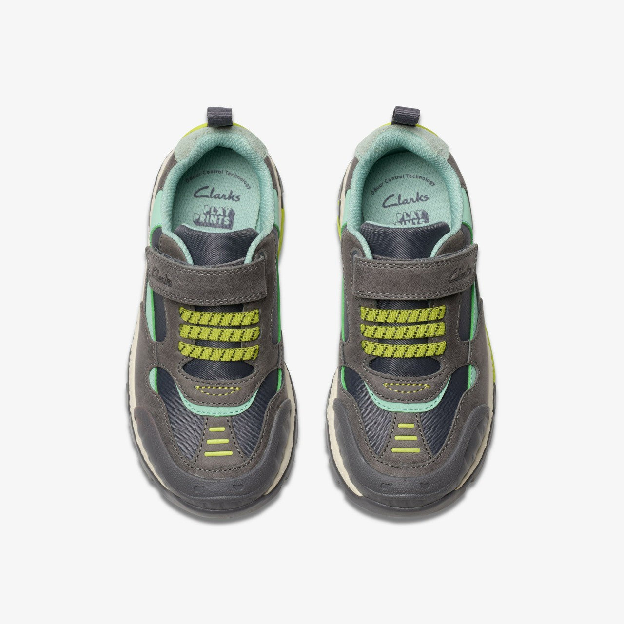 Steggy 2 Park Kid Grey / Green | Clarks on Sale - Kids