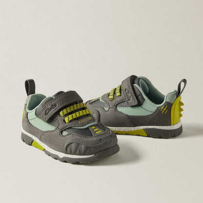 Steggy 2 Park Toddler Grey / Green | Clarks for sale - Kids