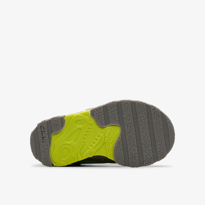 Steggy 2 Park Toddler Grey / Green | Clarks for sale - Kids