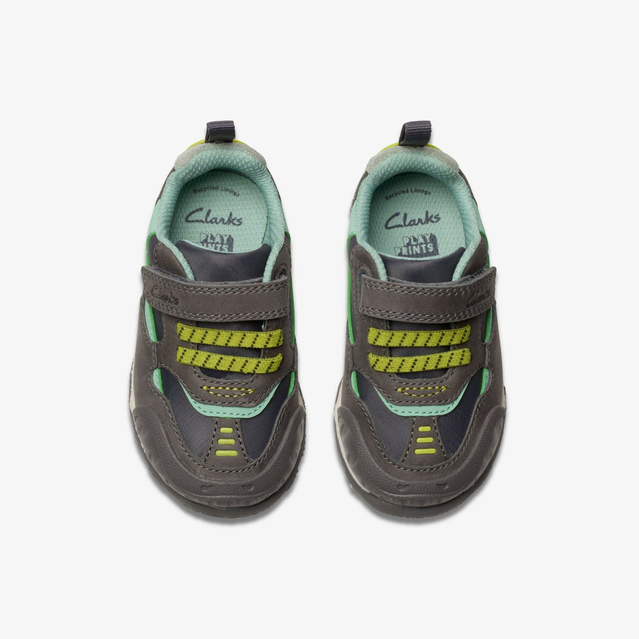 Steggy 2 Park Toddler Grey / Green | Clarks for sale - Kids