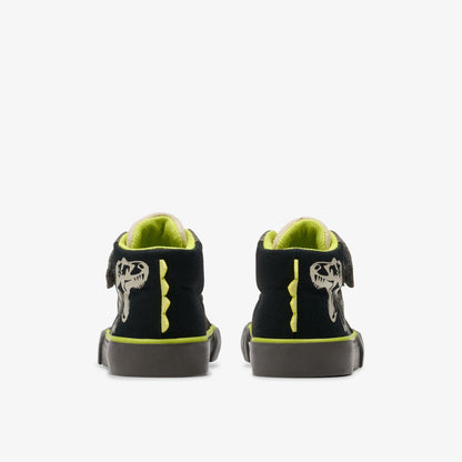 Foxing Rex Hi Toddler Black Canvas | Clarks for sale - Kids