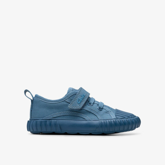 Foxing Stitch Toddler Blue Fabric | Clarks discount - Kids