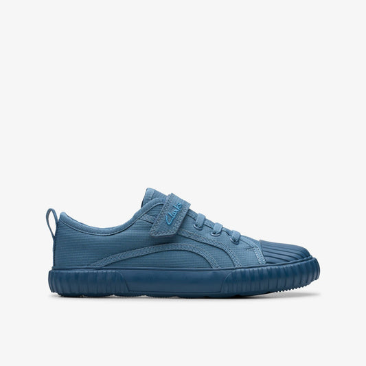 Foxing Stitch Kid Blue Fabric | Clarks for sale - Kids