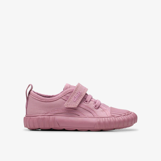Foxing Stitch Toddler Pink Fabric | Clarks online - Kids / Babies
