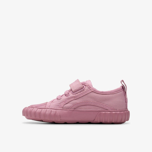 Foxing Stitch Toddler Pink Fabric | Clarks online - Kids / Babies