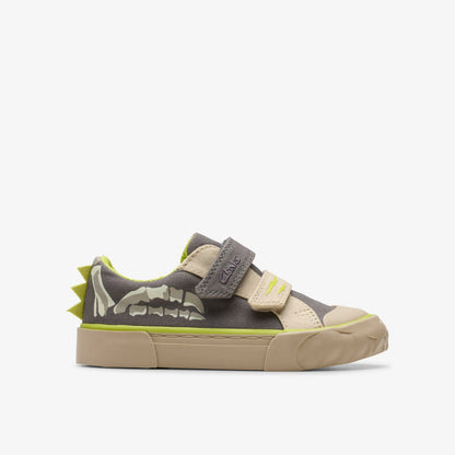 Foxing Stomp Toddler Grey Canvas | Clarks on Sale - Kids