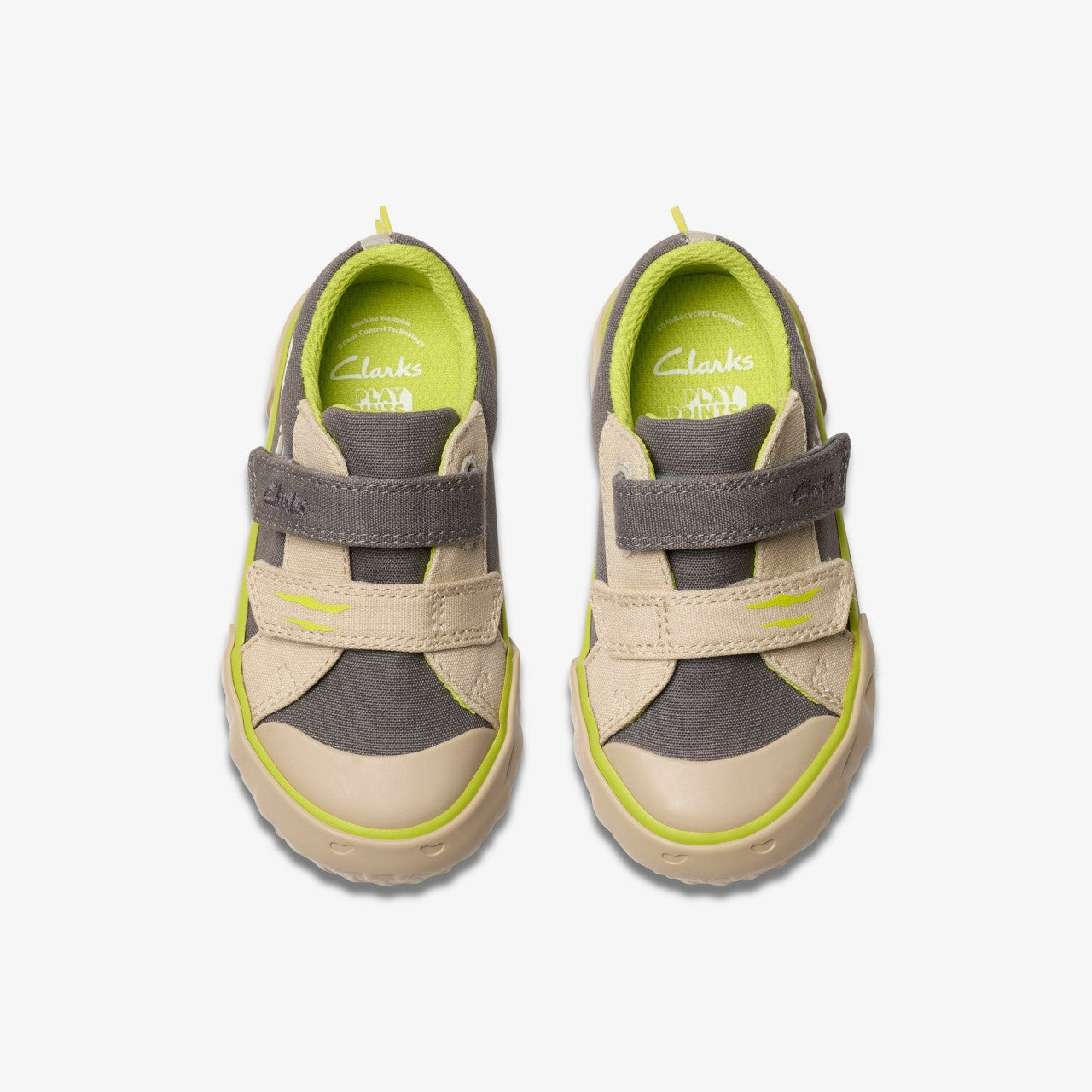 Foxing Stomp Toddler Grey Canvas | Clarks on Sale - Kids