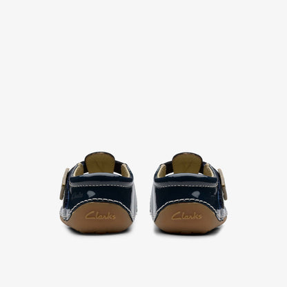 Tiny Skip Toddler Navy Patent | Clarks discount - Kids
