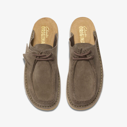 Desert Nomad Mule Grey / Sage | Clarks online - Men