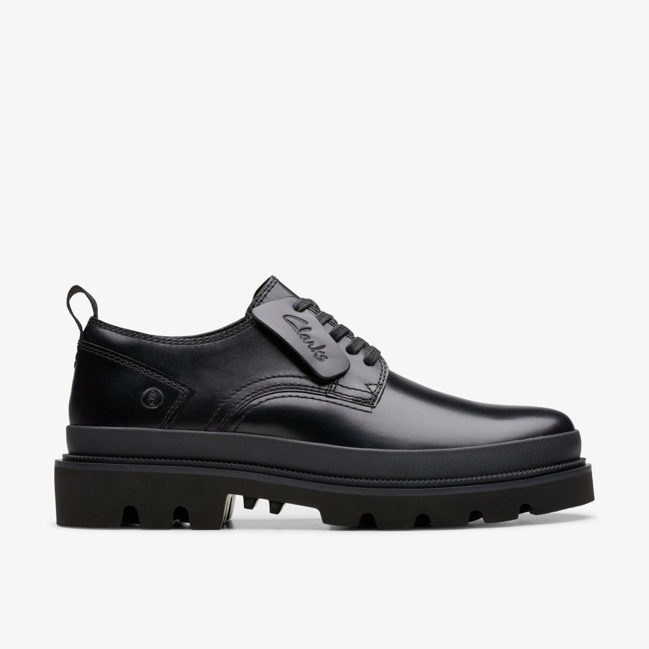 Badell Lace Black Leather | Clarks discount - Men