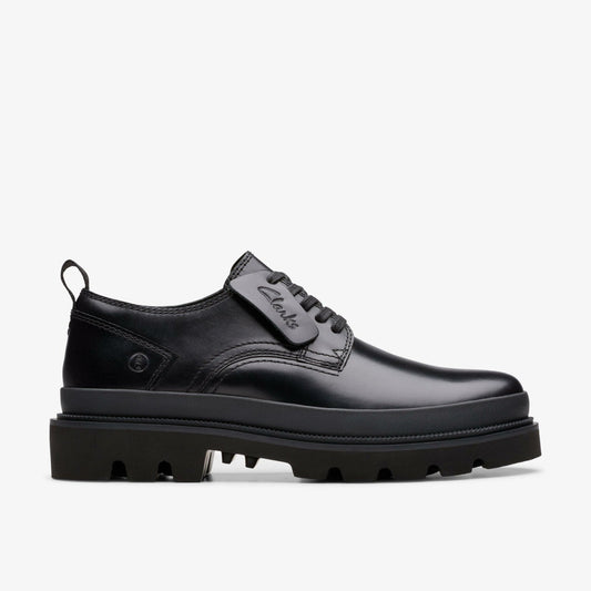 Badell Lace Black Leather | Clarks discount - Men