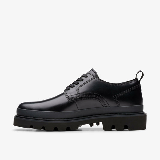 Badell Lace Black Leather | Clarks discount - Men